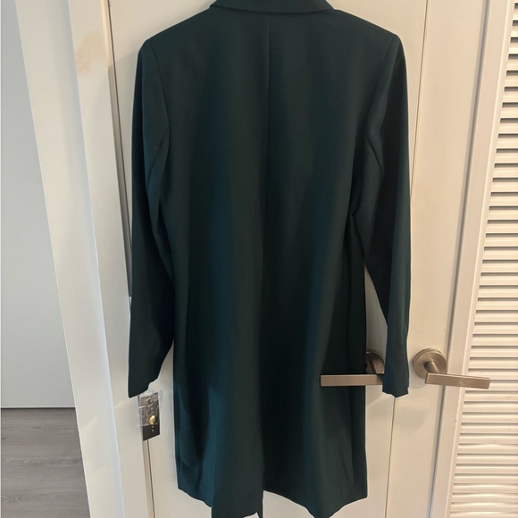 Sharagano Dark Green Double-Breasted Dress Size 8 - Picture 4 of 7